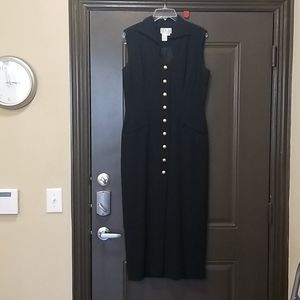 Kenar Black Long Evening Dress. Sz. 10.